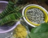 Hình bước làm 2 của món Bánh tét nhân đậu xanh ngọt