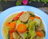 Foto langkah ke 4 dari resep Tumis Sawi Putih Bakso Wortel.