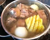 Hình bước làm 5 của món Bún đuôi bò