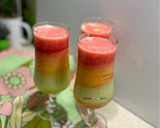 عکس مرحله 3 از دستور یخ در بهشت سه رنگ Three-color smoothie