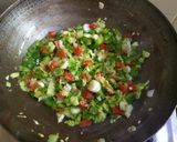 A picture of step 4 of Manchurian fried rice.