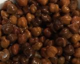 A picture of step 1 of Chana ghughni.
