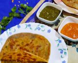 A picture of step 4 of Dhania ka Paratha.