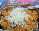 A picture of step 4 of Cheesey Vegetable Rava upma.