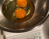 A picture of step 2 of Japanese Chawanmushi (Steamed Egg Custard).