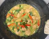 รูปขั้นตอนการทำที่ 7 ของ แกงเขียวหวานหมูเด้ง