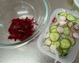 A picture of step 2 of Beetroot Salad.