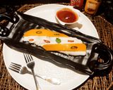 A picture of step 7 of Striped cheese Omelette.