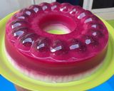 Foto langkah ke 10 dari resep Puding Buah Naga Susu Enak dan Sehat.
