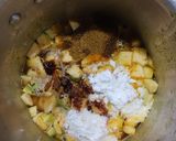 A picture of step 2 of Palak dal-Pumpkin curry Steamed rice Independence day special.