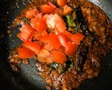 A picture of step 4 of Gongura Chepala Pulusu (Andhra style Fish Curry with Sorrel Leaves).
