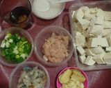 Foto langkah ke 2 dari resep Mun Tahu Ayam Udang.