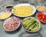 รูปขั้นตอนการทำที่ 4 ของ บะหมี่เย็นสไตล์ญี่ปุ่น (Hiyashi Chuka)