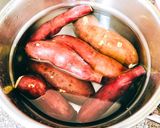 Hình bước làm 2 của món Khoai Lang Nhật Luộc