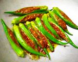 A picture of step 8 of Stuffed ladyfingers,bitter gourd and potato.