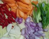 Foto langkah ke 1 dari resep Tumis Sawi Putih + Wortel.