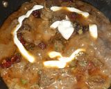 A picture of step 4 of Mutton Makhni.