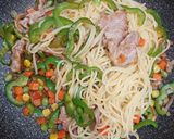 รูปขั้นตอนการทำที่ 4 ของ สปาเก็ตตี้พริกหวาน