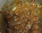A picture of step 3 of Chapati with Mutton Liver.