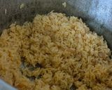 A picture of step 2 of Schezwan fried rice.