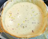 A picture of step 5 of Quiche with Jamón Ibérico and Manchego Cheese.