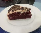 A picture of step 8 of Red velvet cake.