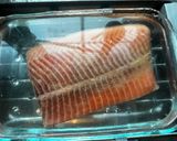 A picture of step 2 of Perfect Smoked Salmon - 1/3 of the price store bought and 5 times better :) - Enjoy.