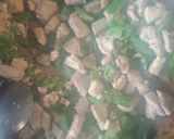 A picture of step 2 of Macroni chicken.