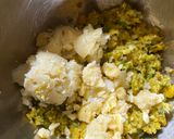 A picture of step 2 of Mexican starter corn cheese balls.