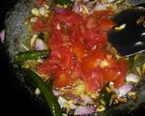 A picture of step 2 of Cabbage green peas sabzi.