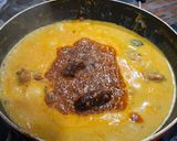 A picture of step 11 of Punjabi Kadhi Pakora with Rice.