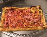Une image de l'étape 10 de Tarte rhubarbe pomme aux pralines roses.