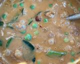 A picture of step 3 of Panaeng Pork Shoulder Curry with Rice Noodles, Winged Beans, and Fresh Vegetables.