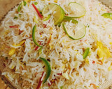 A picture of step 6 of Restaurant Style Egg, Veggies Fried Rice 🧡❤️💚.