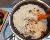 A picture of step 3 of Vegetable Fried Rice.