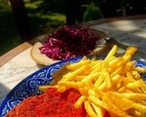 Filet drobiowy w kwiecie lotosu Hung-Liu z frytkami, surówką z czerwonej kapusty krok przepisu 4 zdjęcie
