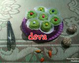 Foto langkah ke 6 dari resep Steamed Pandan Cake Deva.