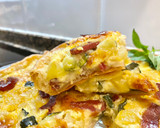 Foto del paso 16 de la receta: Pizza rústica de jamón serrano, patatas y calabacín
