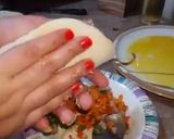 A picture of step 6 of French pita bread puff.