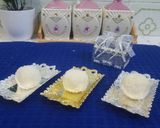 A picture of step 1 of Raffaello. Coconut almond balls with white chocolate.