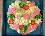 A picture of step 10 of ★Flower garden Chirashi - Sushi★.