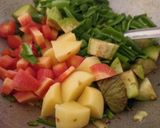A picture of step 3 of Winter special sabzi.