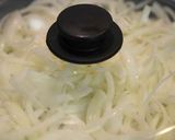 A picture of step 4 of Onion Marmalade in olive oil.