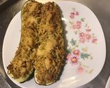 Une image de l'étape 13 de Courgettes farcies au riz,thon,épices et parmesan.