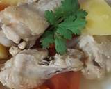 "ซุปไก่มันฝรั่ง"🐔🥔🥕🍅🧅🥣Chicken Soup with Potato วิธีทำสูตร 2 รูป