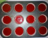A picture of step 2 of Red velvet cupcakes (oil based).