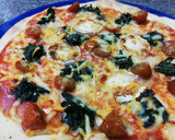 Foto del paso 6 de la receta: Pizza de Espinacas, Cabra 🐐 y miel🍯