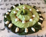Une image de l'étape 11 de Salade de concombre aux carottes râpées,laitue rouge et mozzarella di buffala.