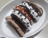 A picture of step 6 of Eggless Chocolate Omelete Cake.
