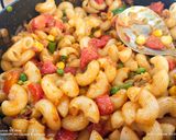 A picture of step 5 of Vegetable macroni.